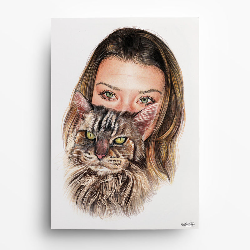 Katzenportrait nach Foto