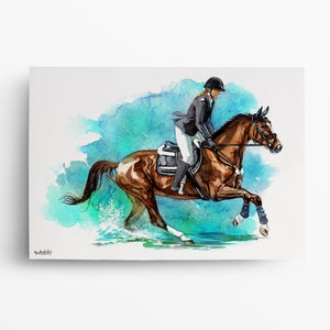 Pferdeportrait – Pferd malen lassen - handgezeichnet - Zeichnung