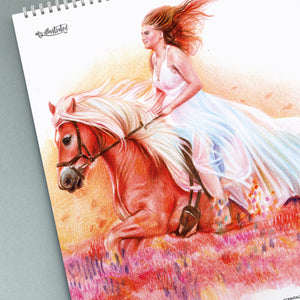 Pferdekalender 2021 - A3 - Kunstkalender - Pferde Kalender - 24,99 Euro - Pferdeportrait