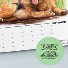 Laden Sie das Bild in den Galerie-Viewer, Hundekalender 2021 - A3 - Kunstkalender - Hunde Kalender - 24,99 Euro - Hundeportrait