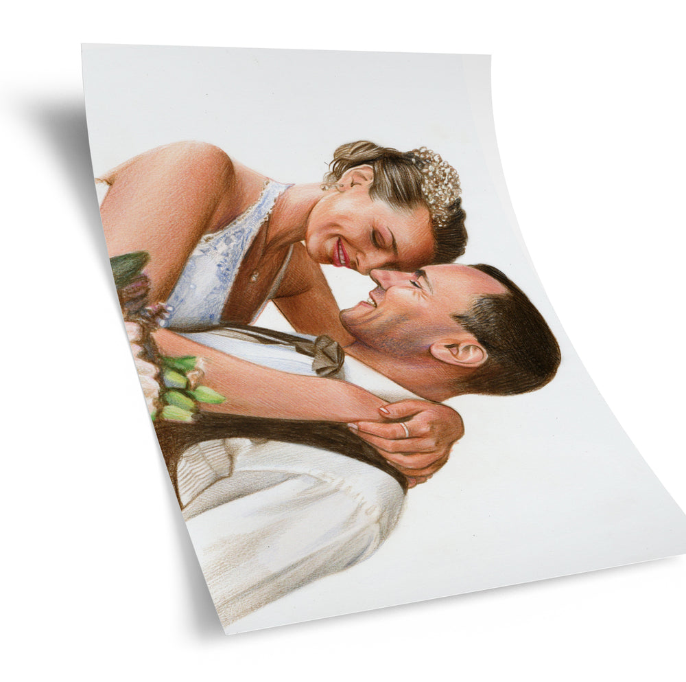 Hochzeitsportrait nach Foto von My Illustrated