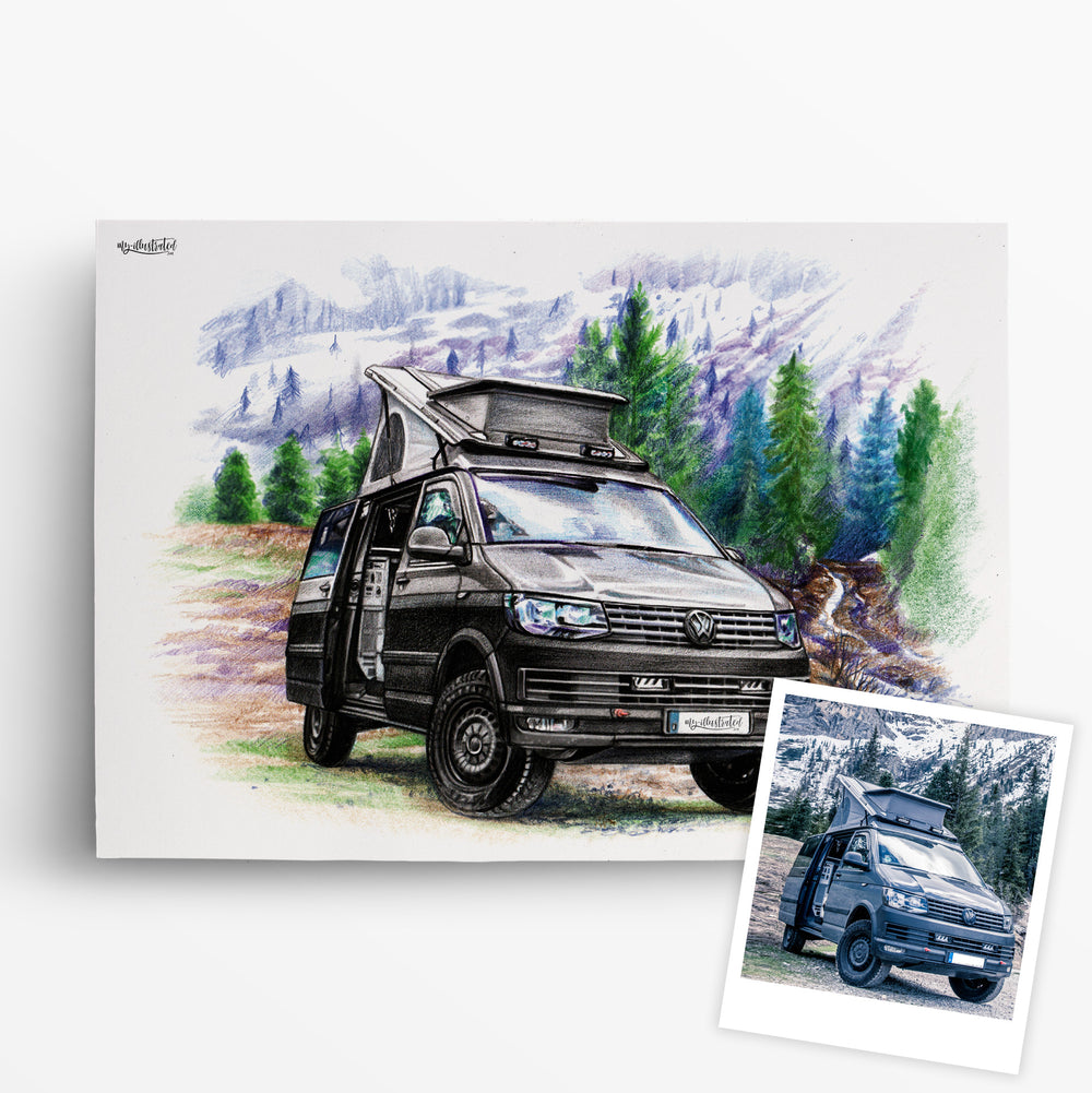 Autoportrait nach Foto von My Illustrated