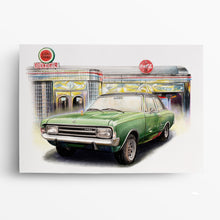 Laden Sie das Bild in den Galerie-Viewer, Oldtimer Zeichnung My-Illustrated Opel Auto Zeichnung zeichnen lassen