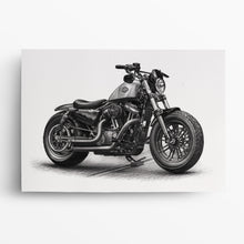 Laden Sie das Bild in den Galerie-Viewer, Harley Zeichnung malen lassen Shopper Cruiser